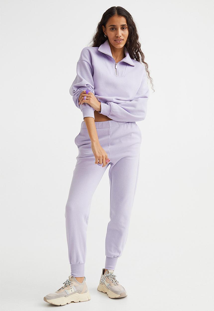 H&M - Zip-top sweatshirt - light purple