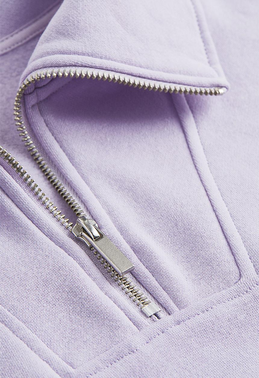 H&M - Zip-top sweatshirt - light purple
