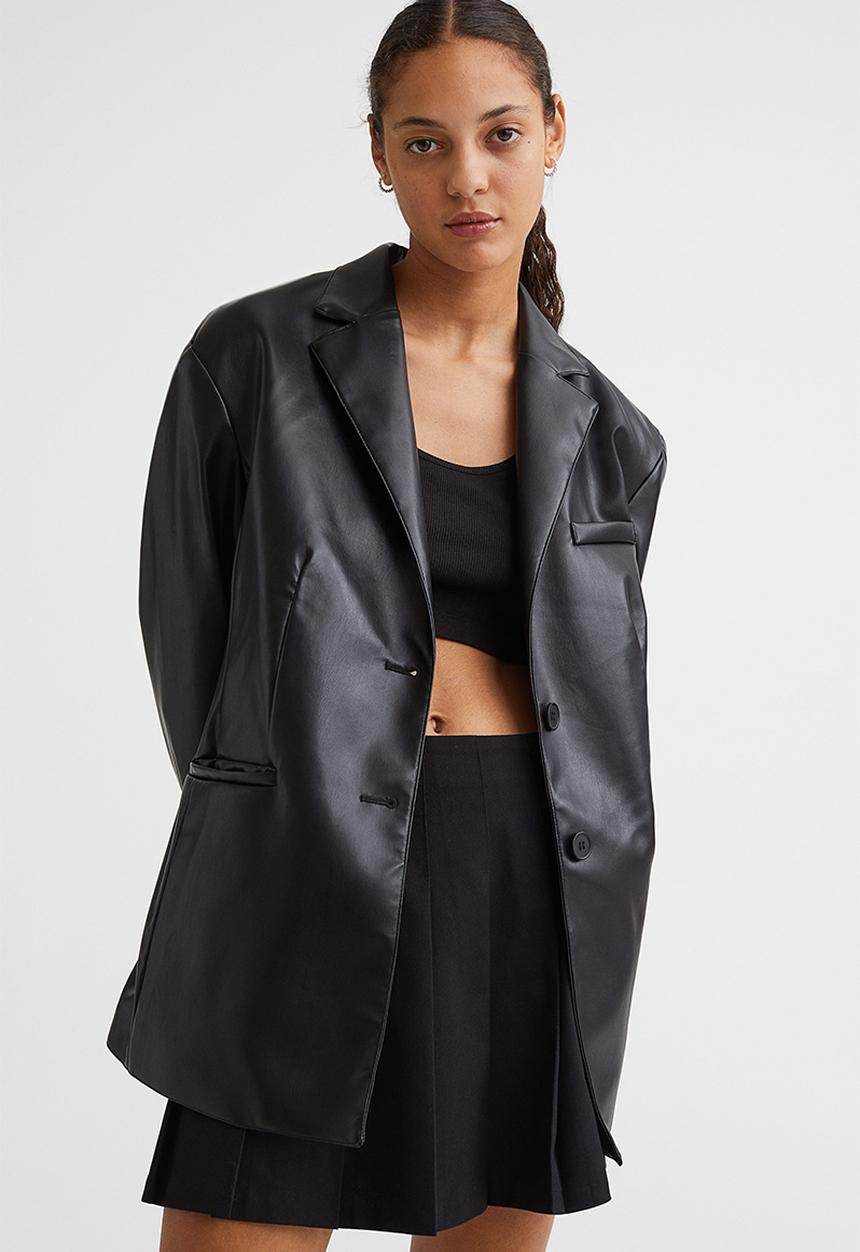 H&M - Single-breasted blazer - black