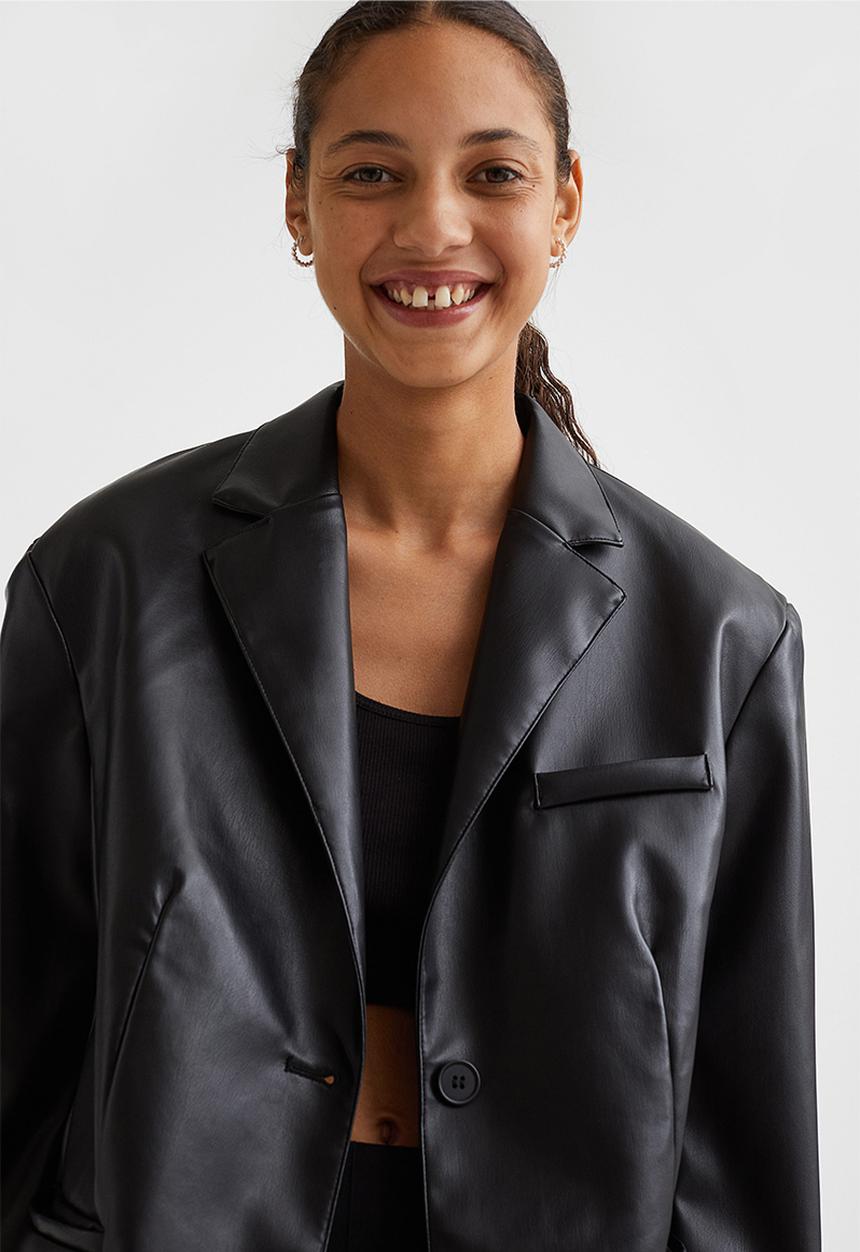 H&M - Single-breasted blazer - black