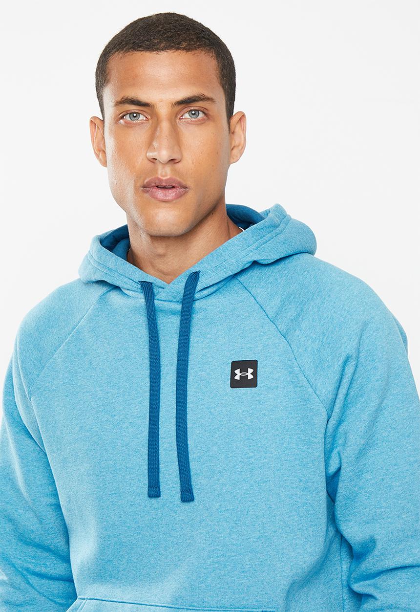 Under Armour - Ua rival fleece hoodie - petrol blue light heather