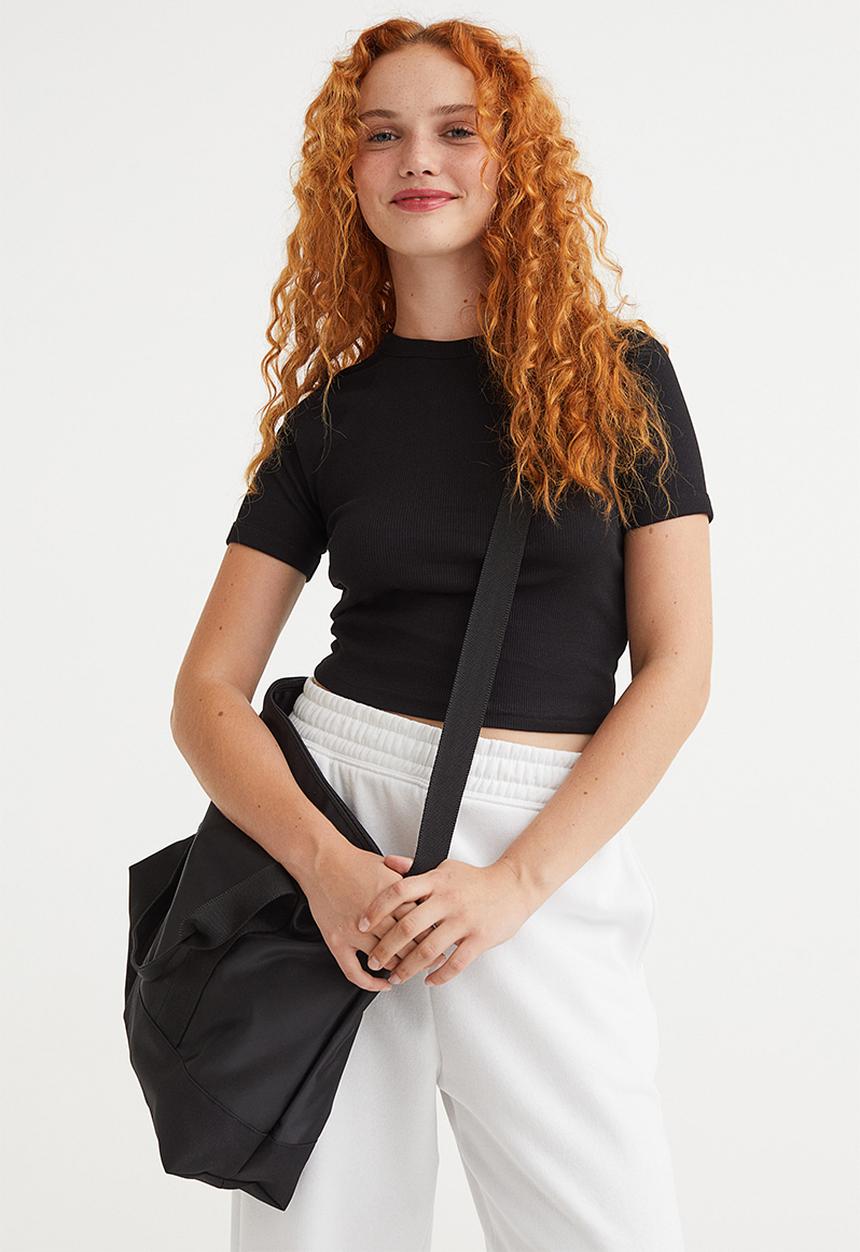 H&M - Ribbed top - black