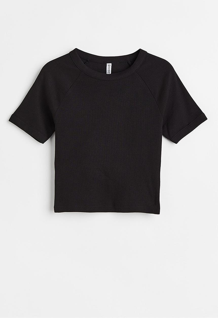 H&M - Ribbed top - black