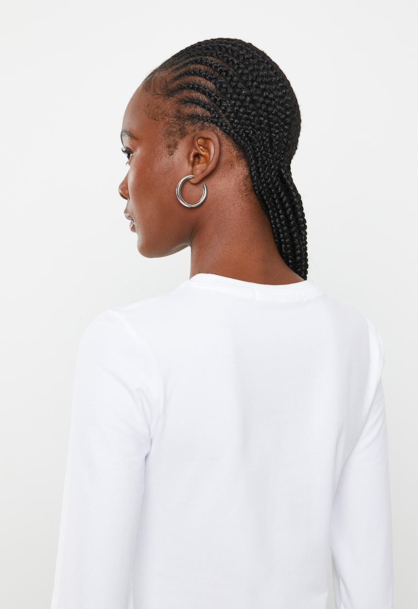 Calvin Klein - Monogram logo long sleeves - bright white