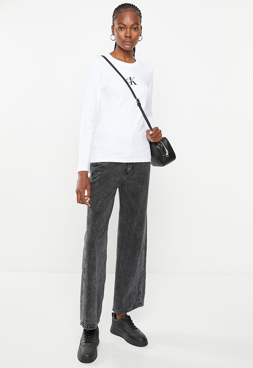 Calvin Klein - Monogram logo long sleeves - bright white