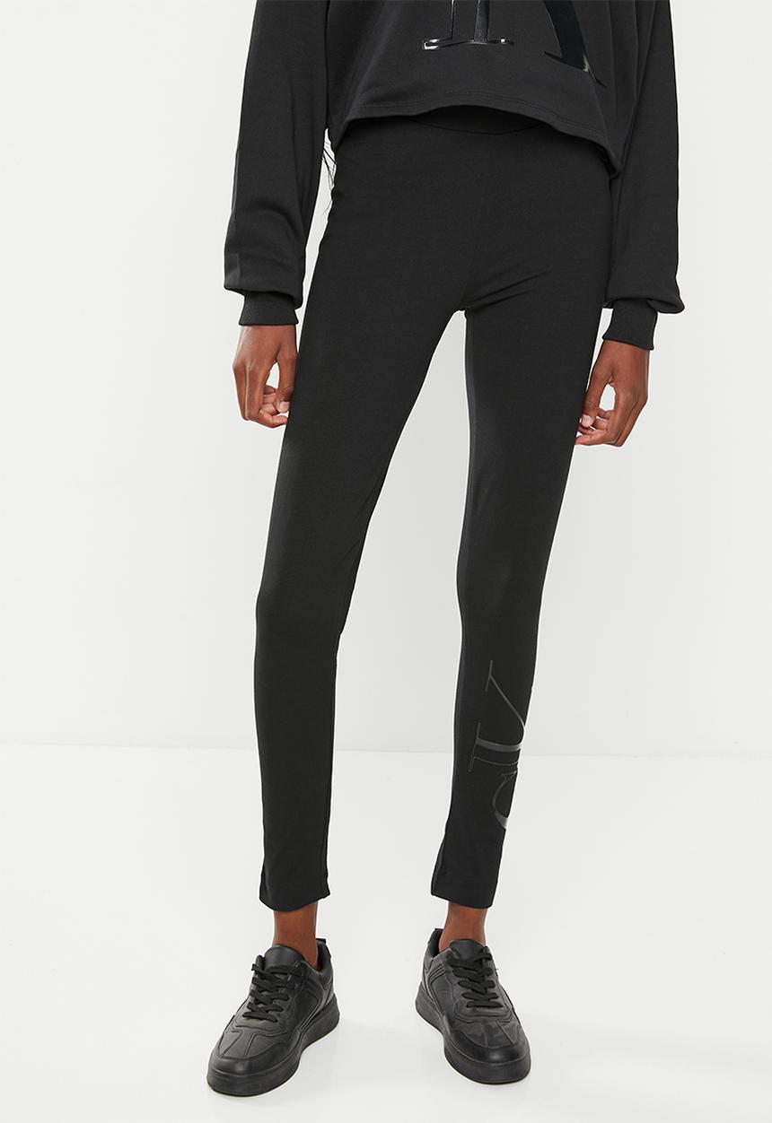 Calvin Klein - Glossy monogram leggings - ck black