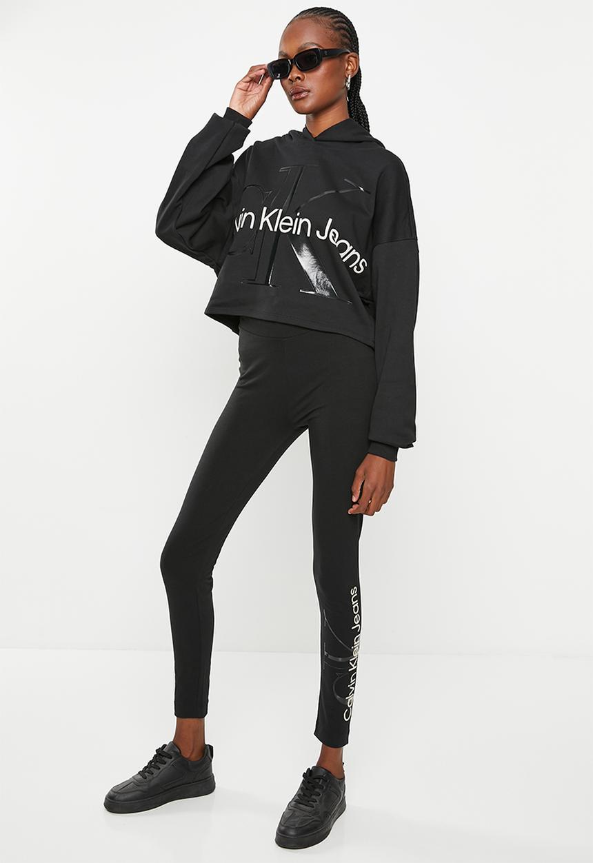 Calvin Klein - Glossy monogram leggings - ck black