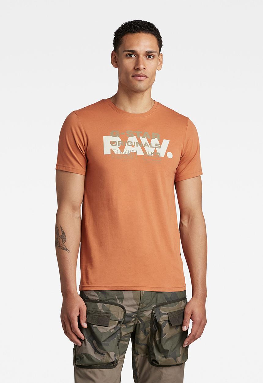 G-STAR - Raw originals slim r t - autumn leaf