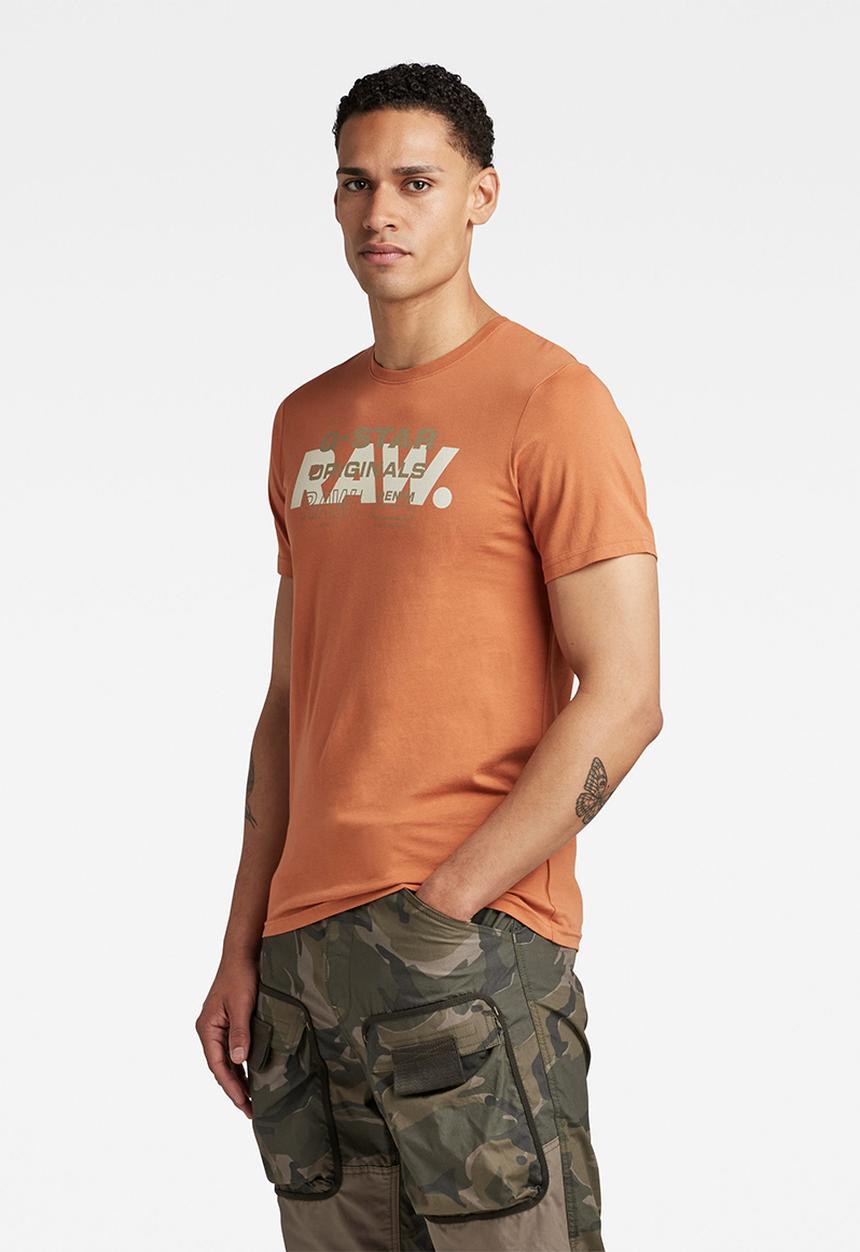 G-STAR - Raw originals slim r t - autumn leaf
