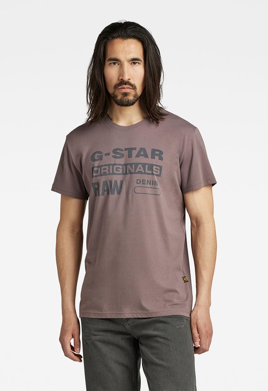G-STAR - Originals label r t - dark taupe fungi