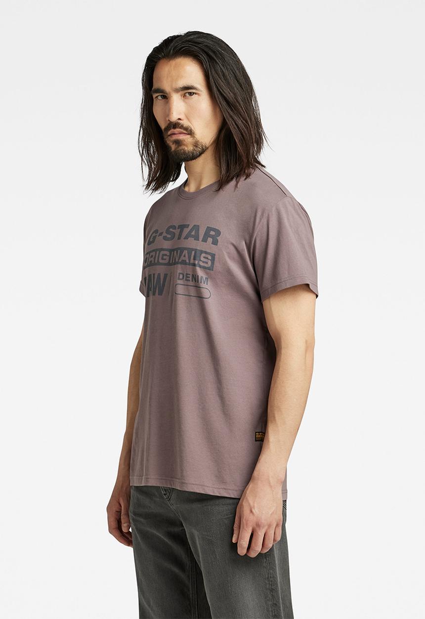 G-STAR - Originals label r t - dark taupe fungi