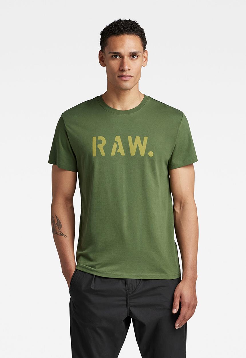 G-STAR - Stencil raw r t - dark nuri green