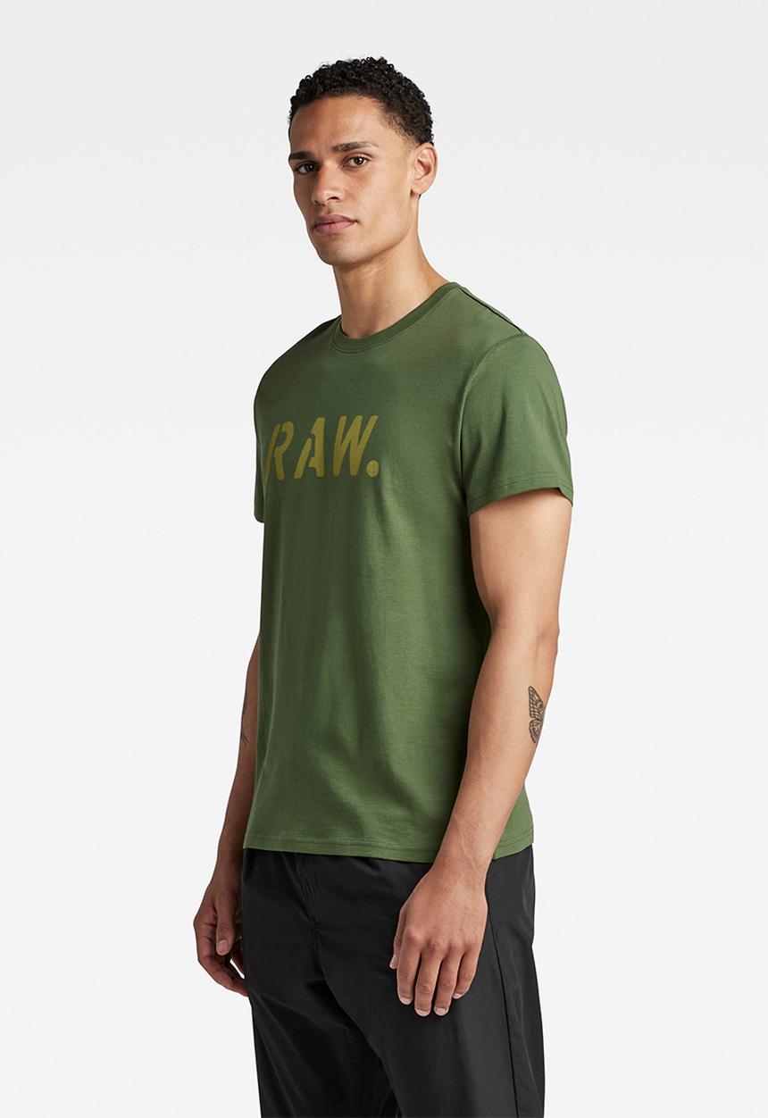 G-STAR - Stencil raw r t - dark nuri green
