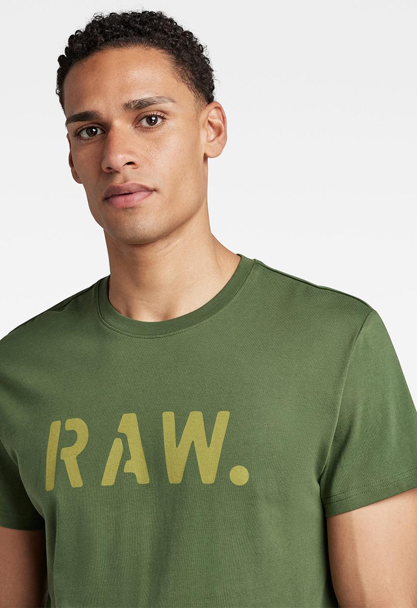 G-STAR - Stencil raw r t - dark nuri green