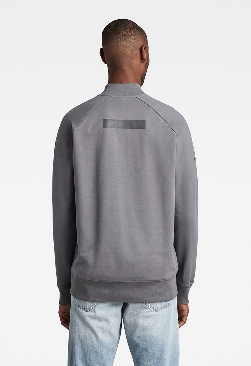 G-STAR - Bomber tweeter half zip long sleeve - granite