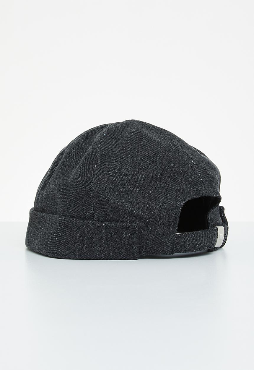 JEEP - Peakless baseball cap - black denim