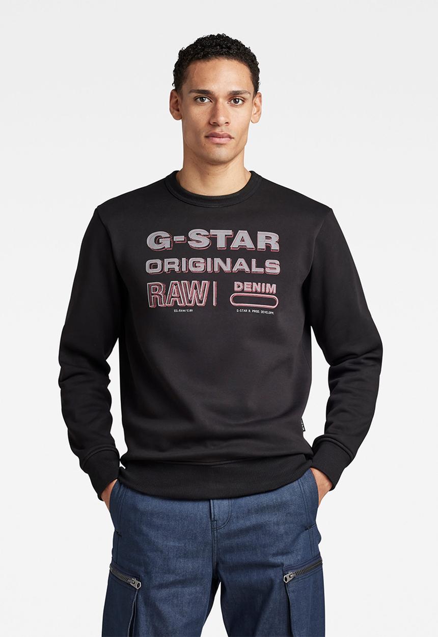 G-STAR - Originals stamp r sw - dark black