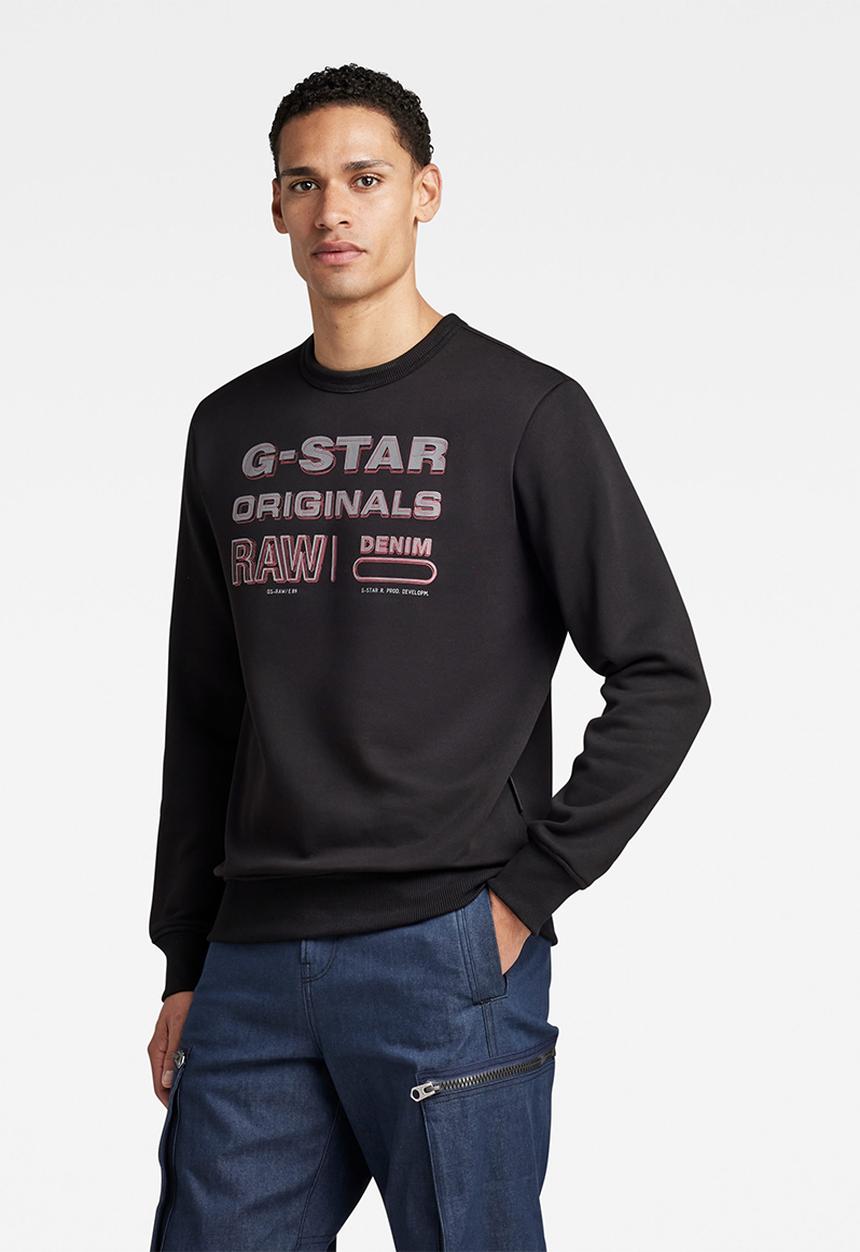 G-STAR - Originals stamp r sw - dark black