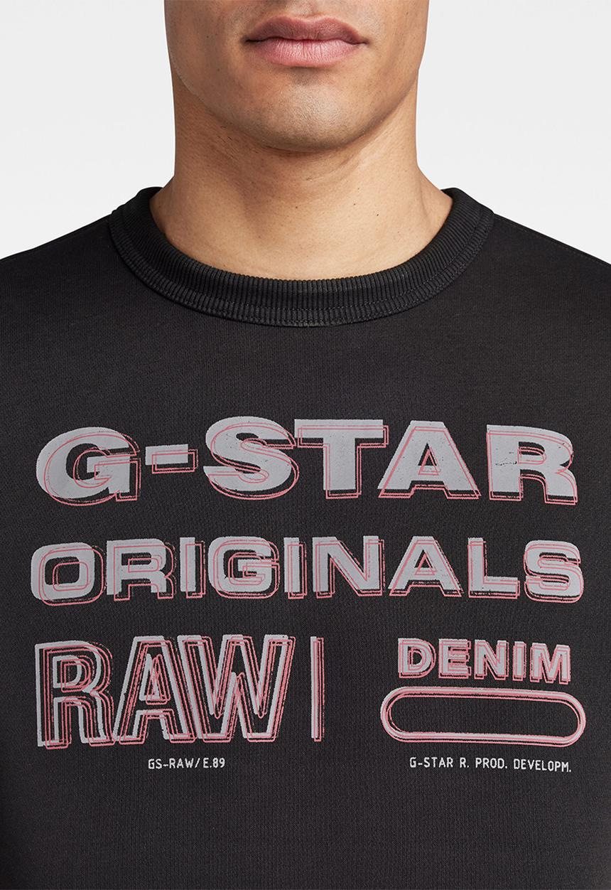 G-STAR - Originals stamp r sw - dark black