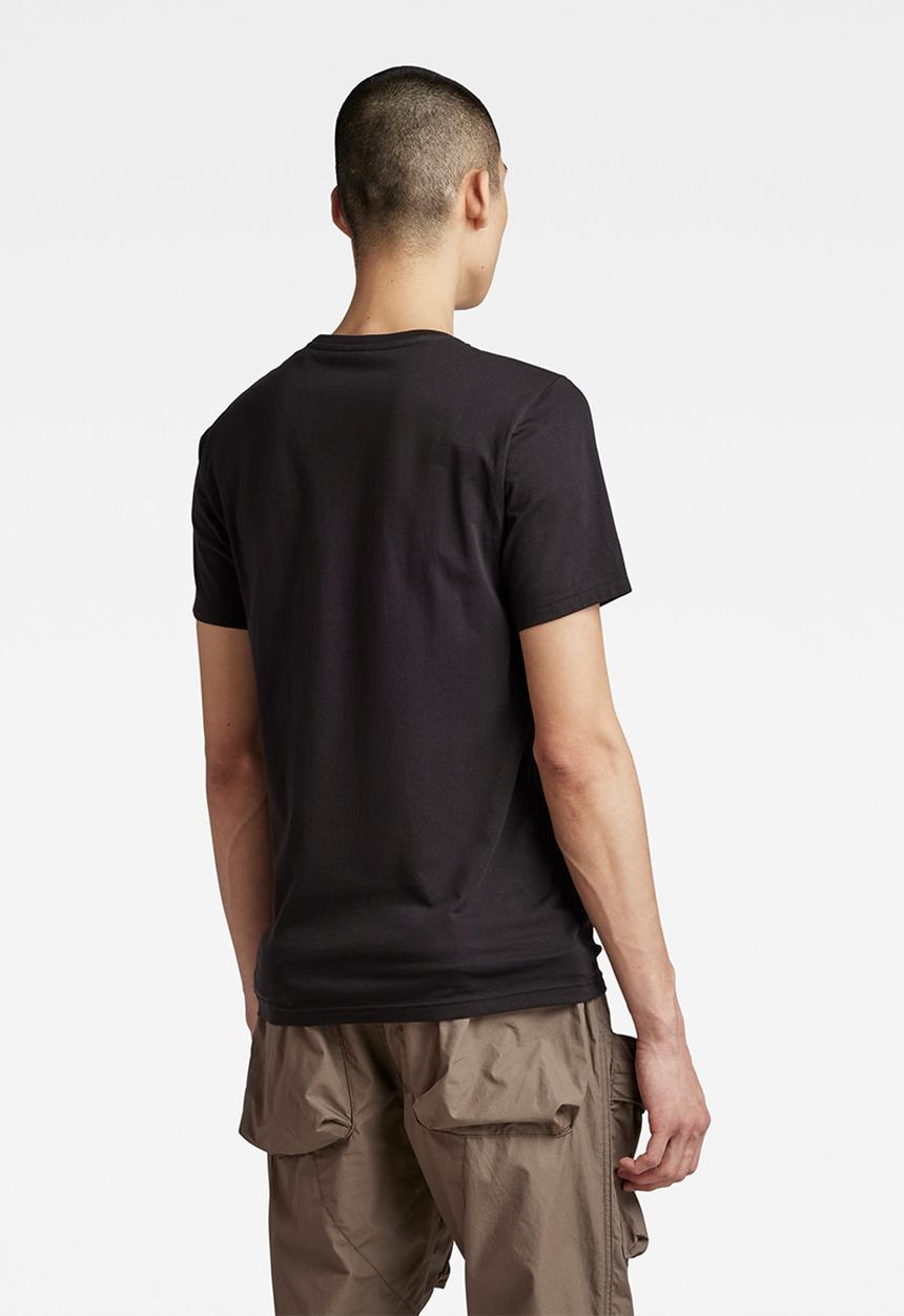 G-STAR - Typography raw slim r t - dark black