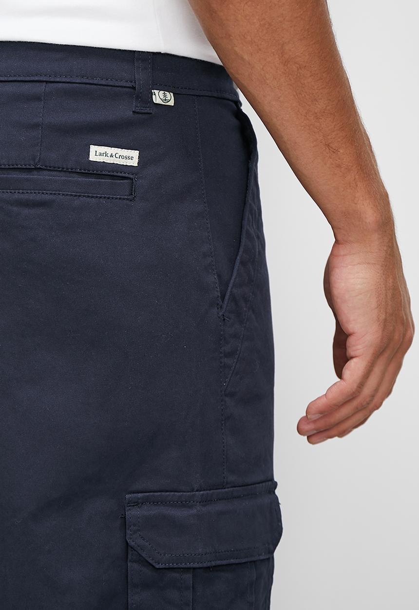 Lark & Crosse - Regular fit cargo pant - navy