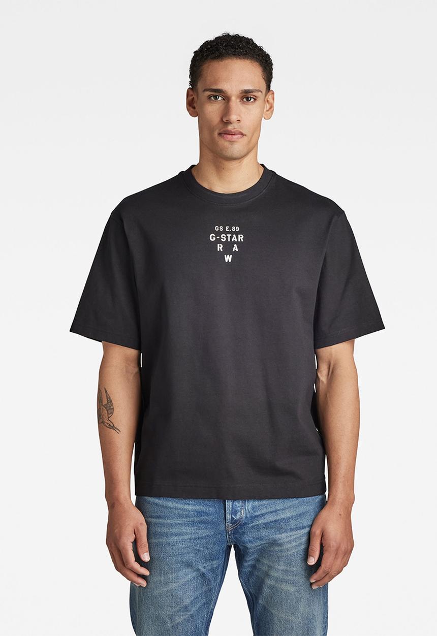 G-STAR - Stencil center gr boxy r t - dk black