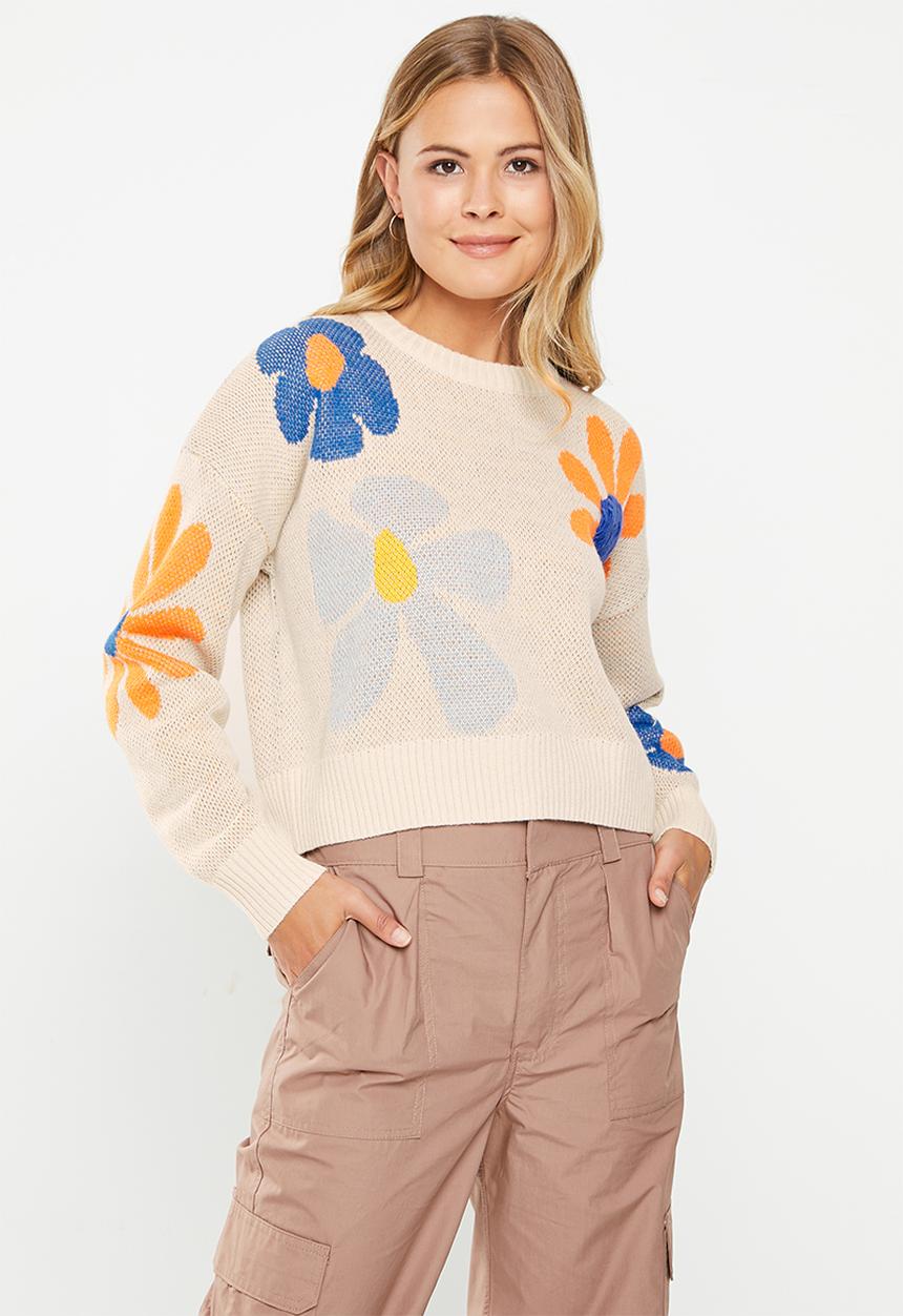 Cotton On - Everyone daisy sweater - placement floral 