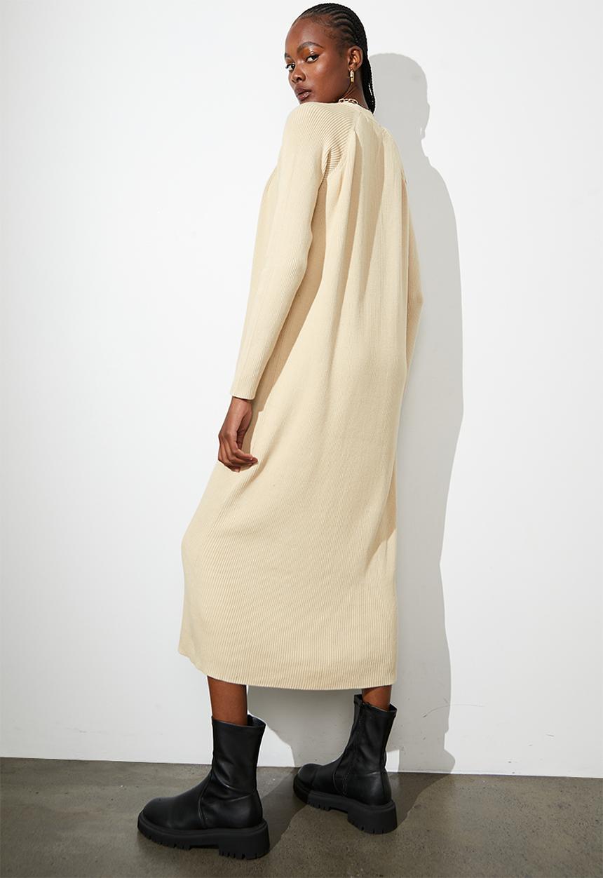 Superbalist - Fine rib midi cardigan - oatmeal