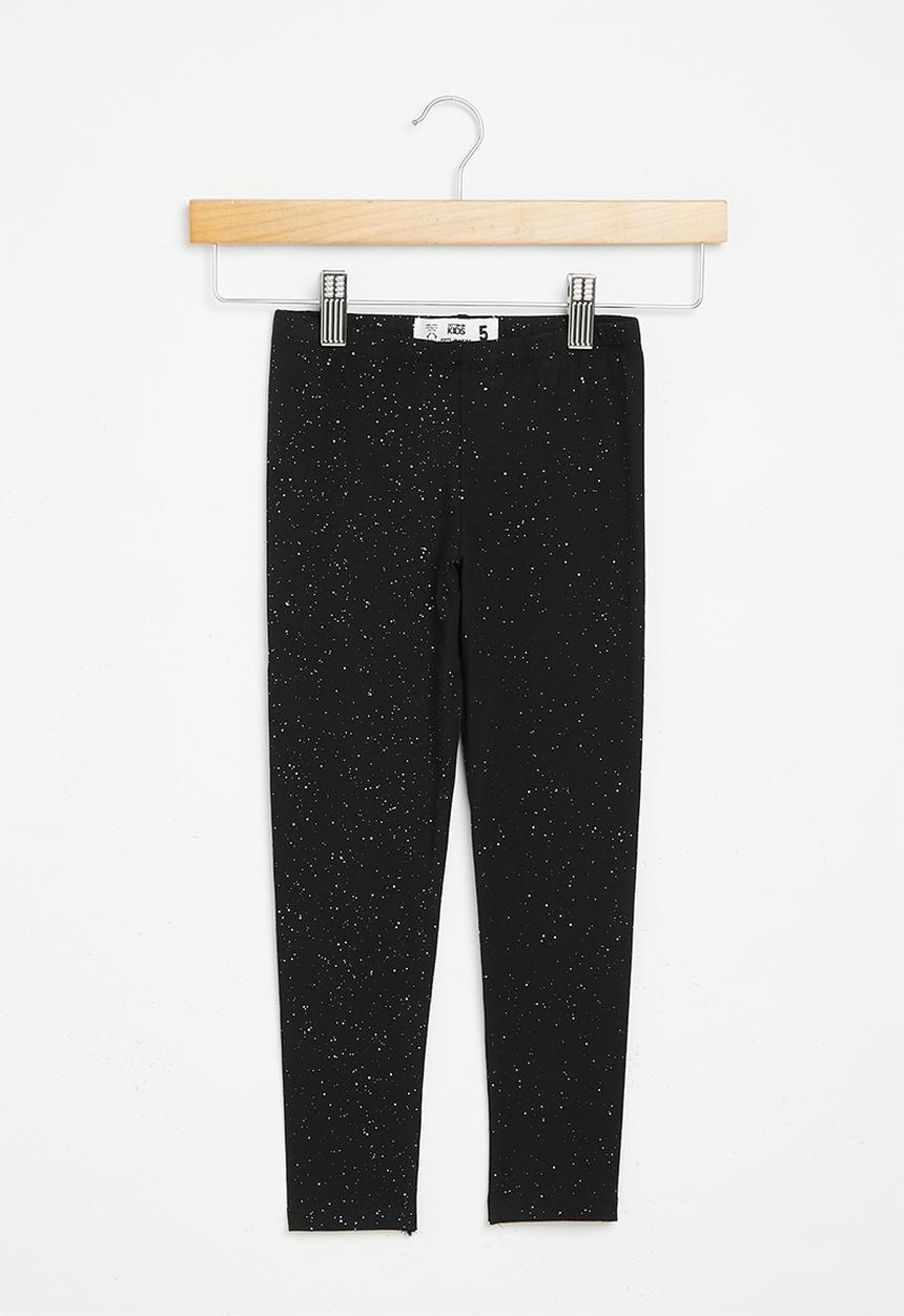 Cotton On - Huggie tights - black holographic speckle
