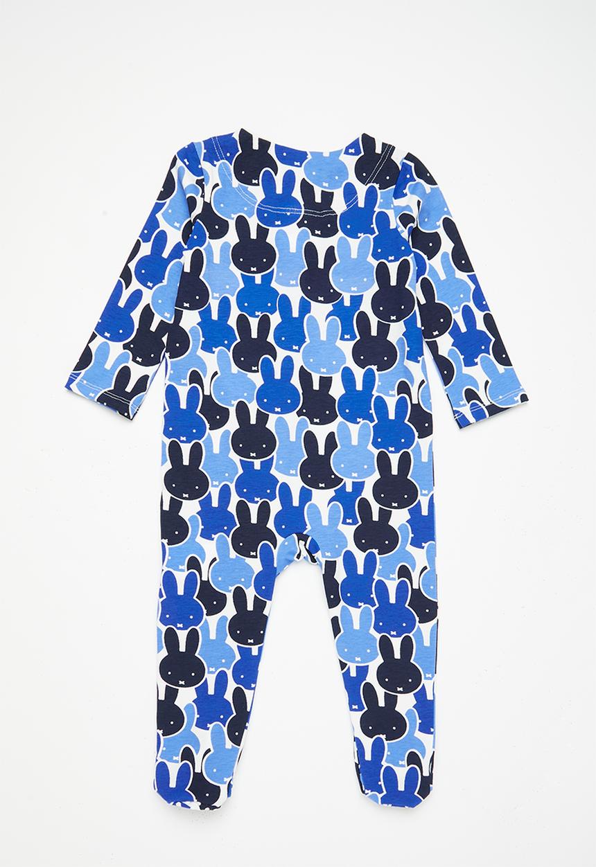 Cotton On - The long sleeve zip romper - lcn-lcn miff vanilla/blue mono miffy