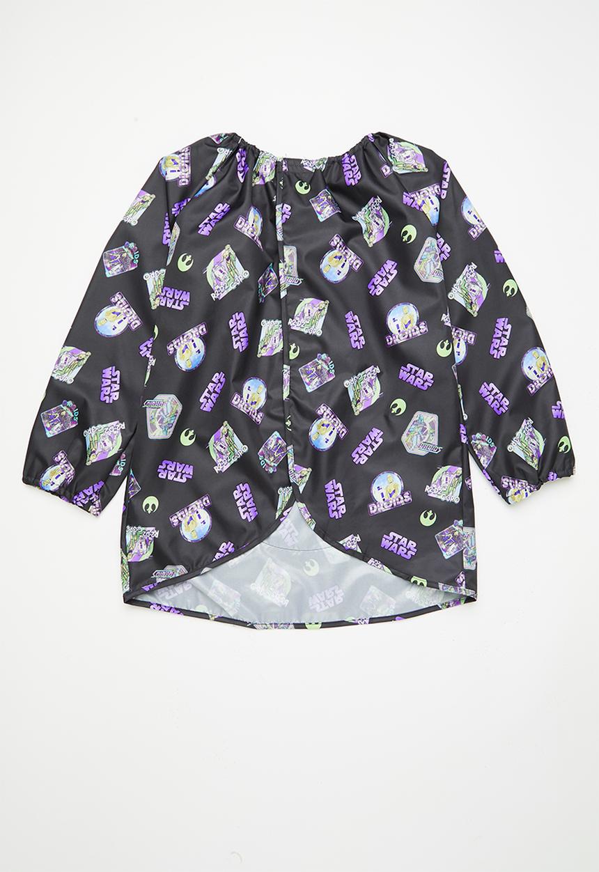 Cotton On - Licensed art smock - lcn luc star wars/droids repeat
