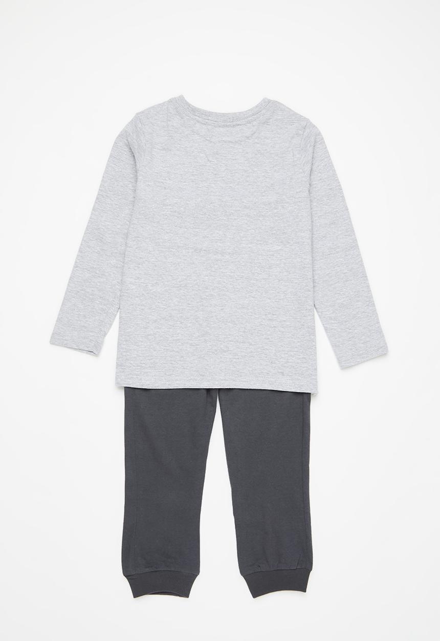 Superbalist - Boys winter pyjama set - grey melange/charcoal