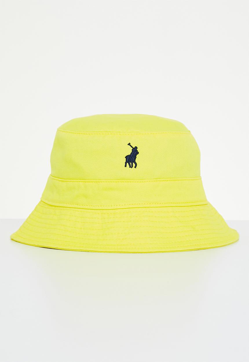 POLO - Mens classic twill bucket - yellow 