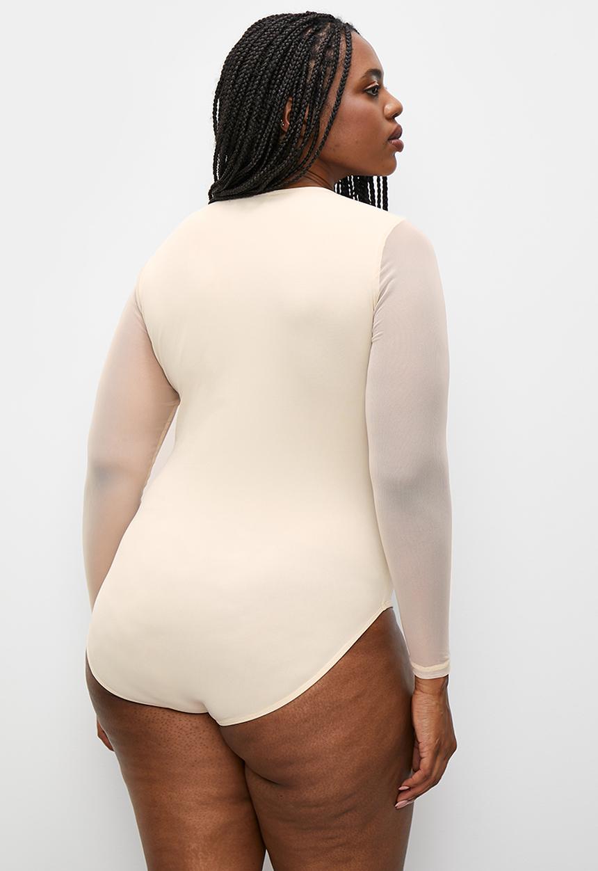 Superbalist - Mesh sleeve bodysuit - shifting sand
