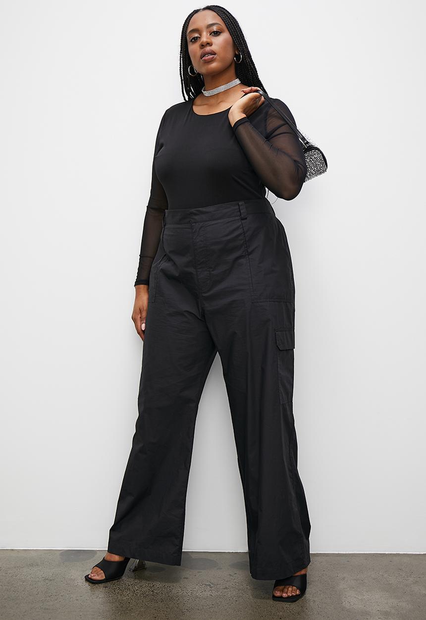 Superbalist - Mesh sleeve bodysuit - black