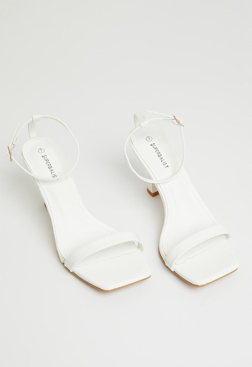 Superbalist - Callen anklestrap heel - white