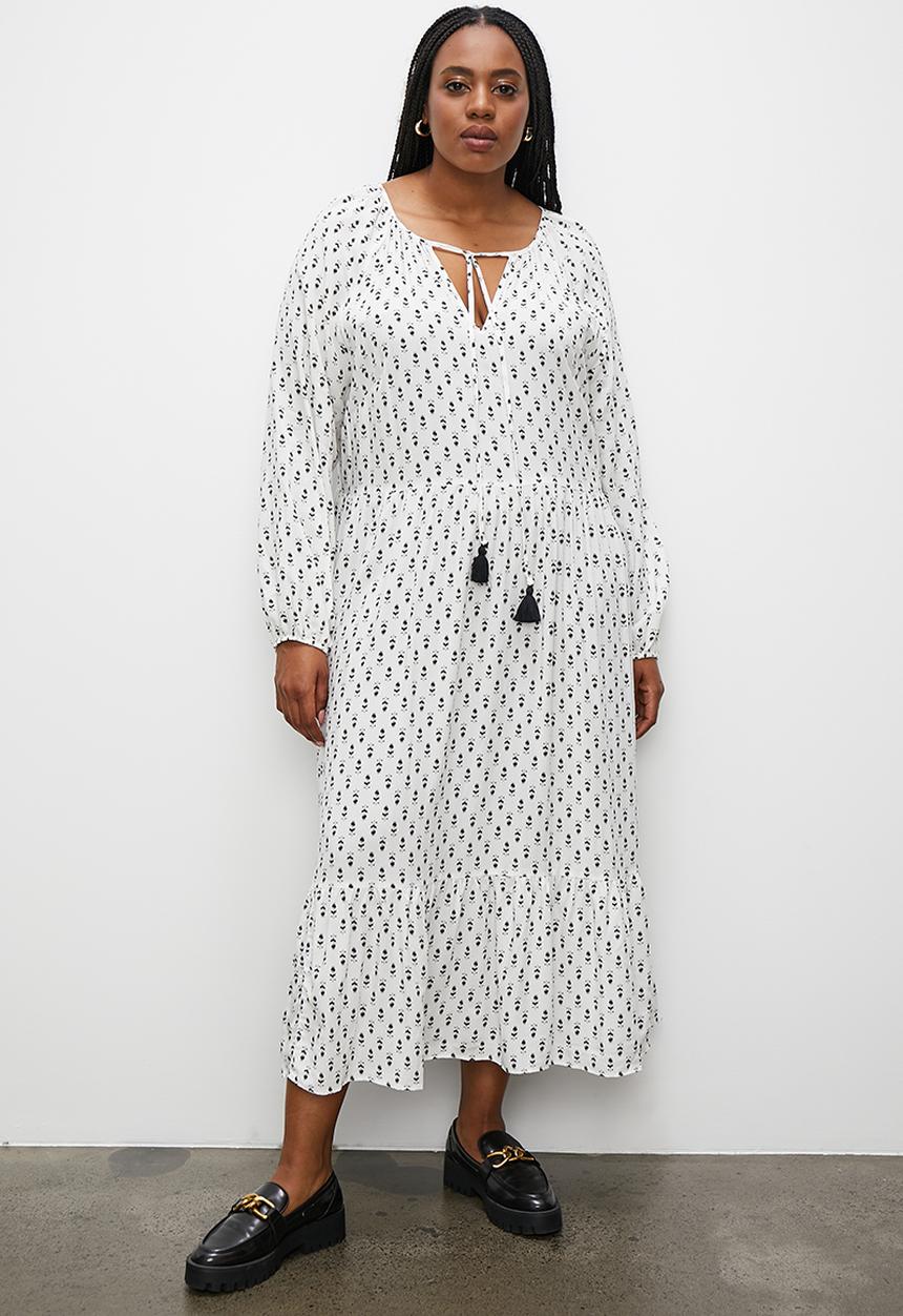 Superbalist - Tiered boho maxi dress - minimal floral
