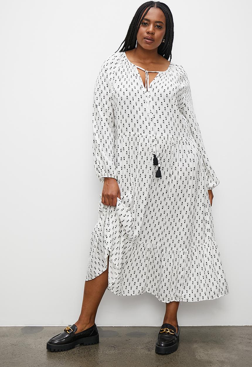 Superbalist - Tiered boho maxi dress - minimal floral