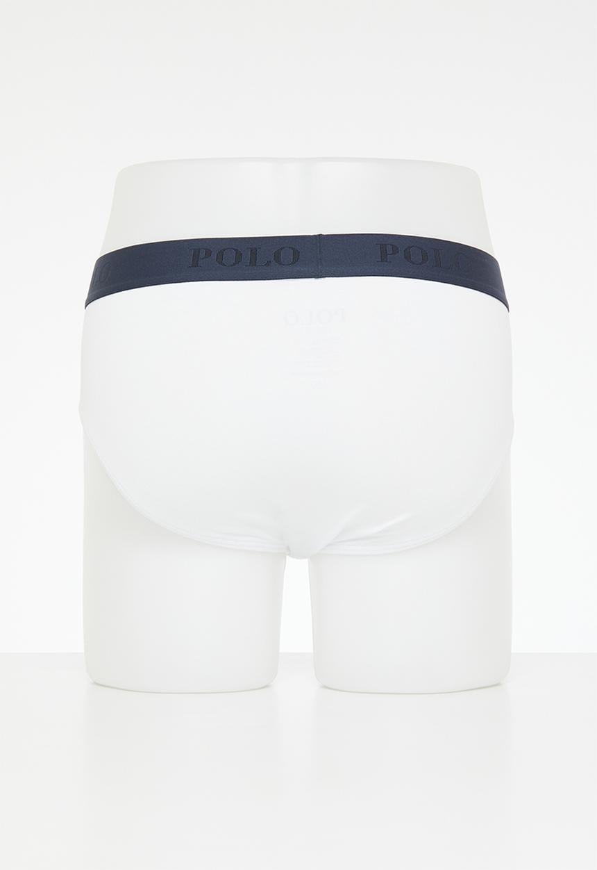 POLO - Men basic knit brief 3 pack - white