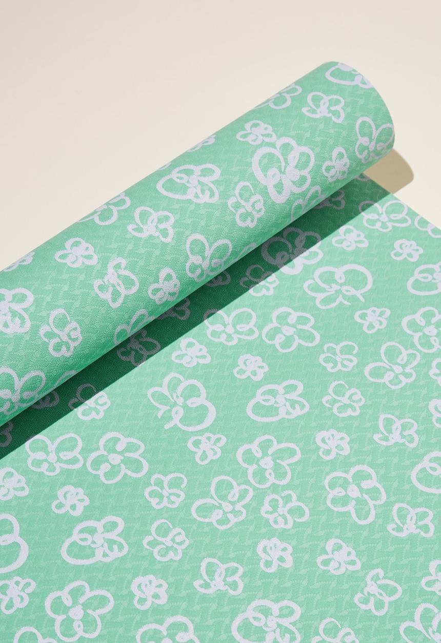 Typo - Printed yoga mat - painterly daisy
