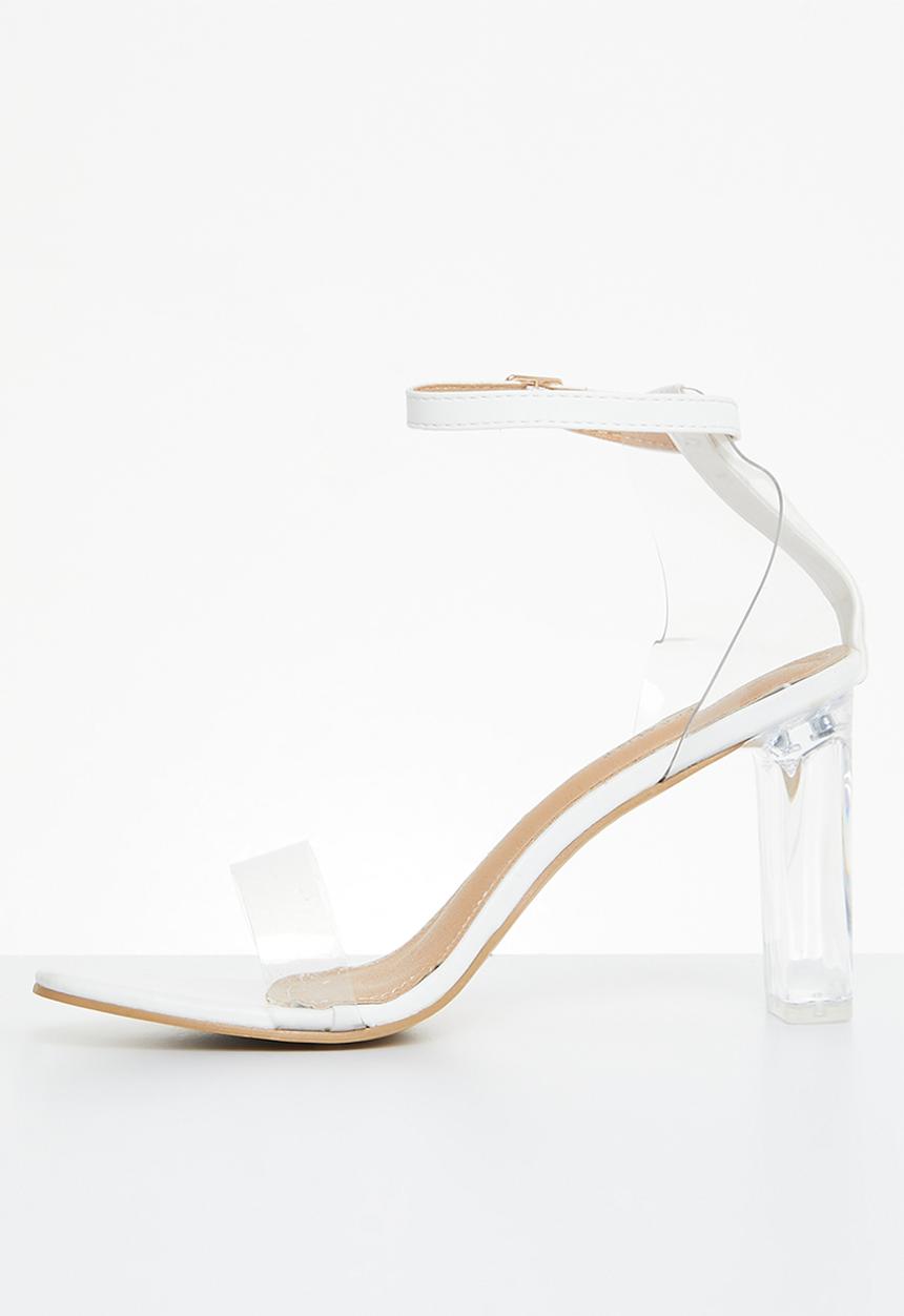 Superbalist - Jessa anklestrap block heel - white