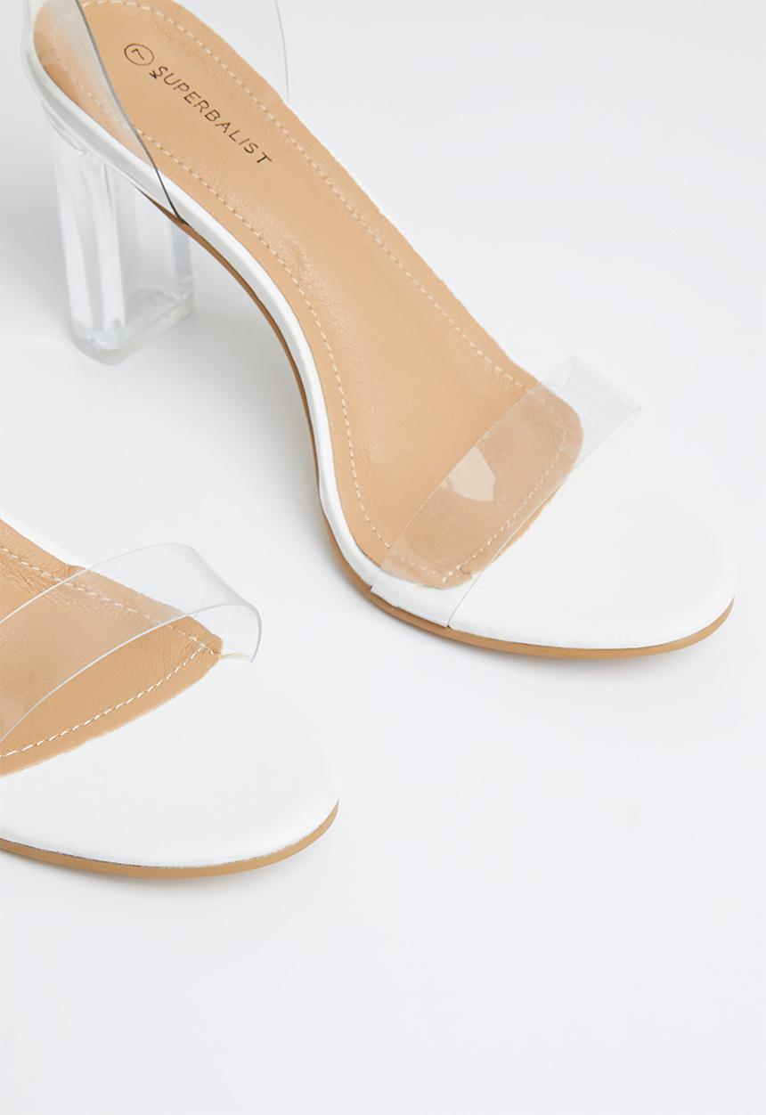 Superbalist - Jessa anklestrap block heel - white
