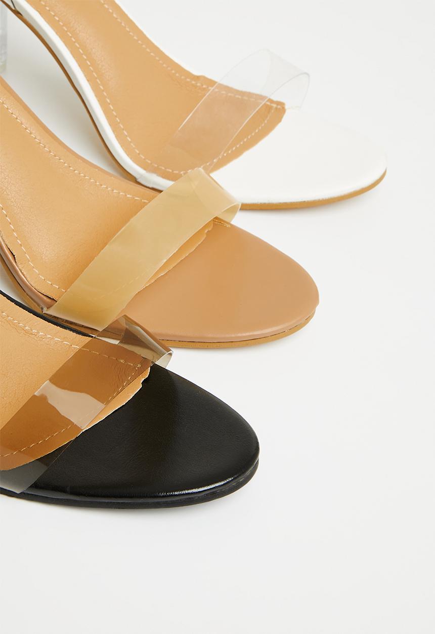 Superbalist - Jessa anklestrap block heel - white