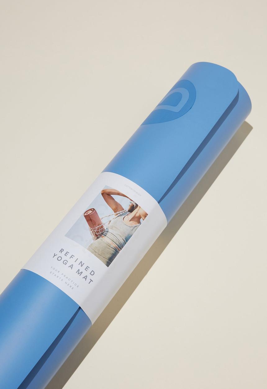 Typo - Refined yoga mat - silky blue