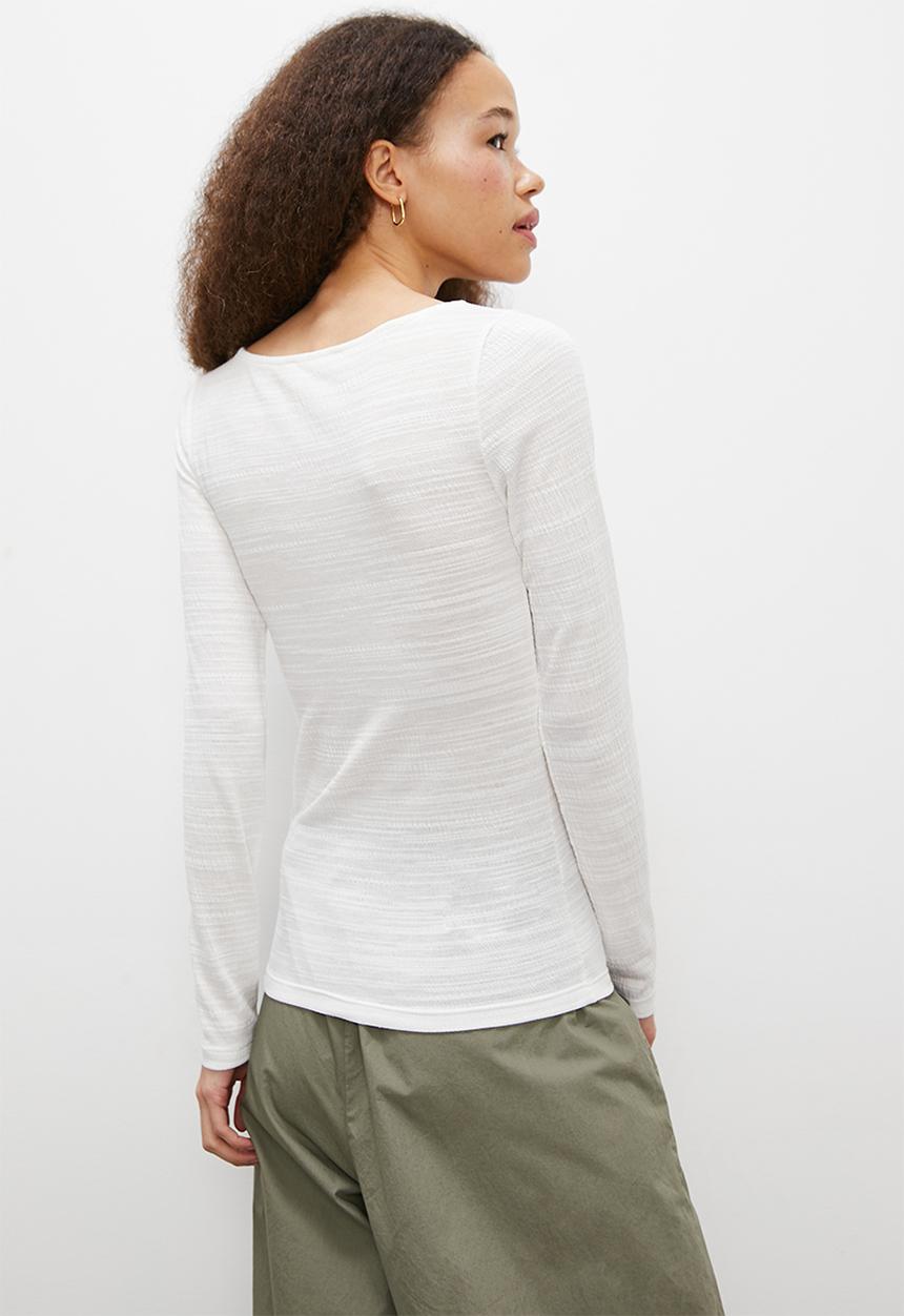 Blake - Keyhole cut n sew tee - white