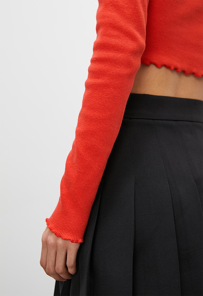 Blake - Crew plain basic rib - red