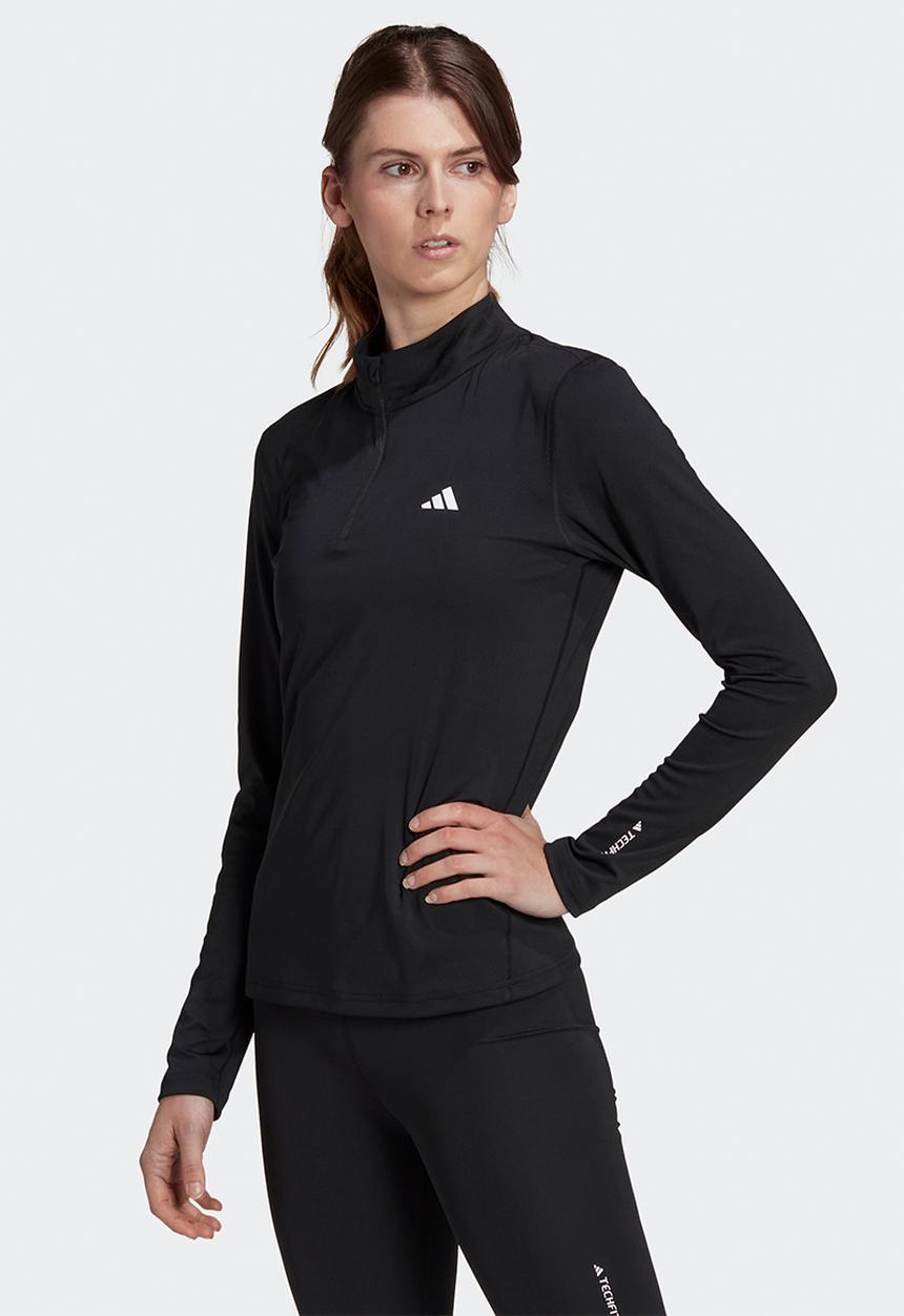 adidas Performance - Tech fit train 14z long sleeve - black & white