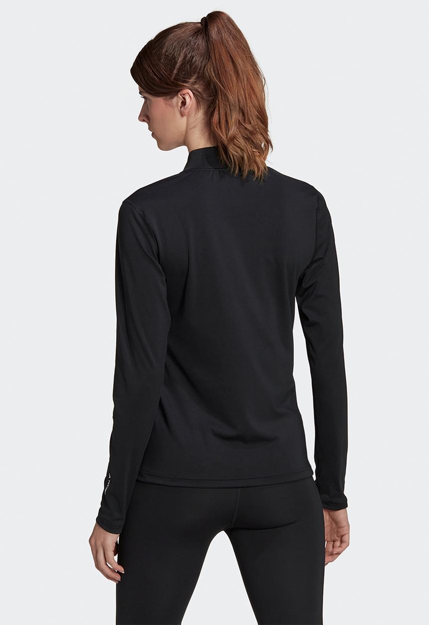 adidas Performance - Tech fit train 14z long sleeve - black & white