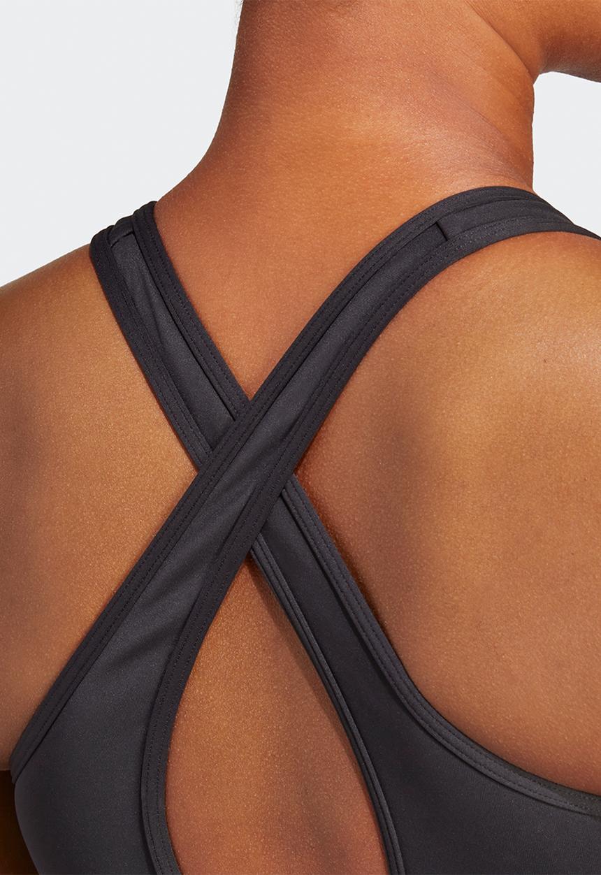 adidas Performance - Power act medium support bra - black & white