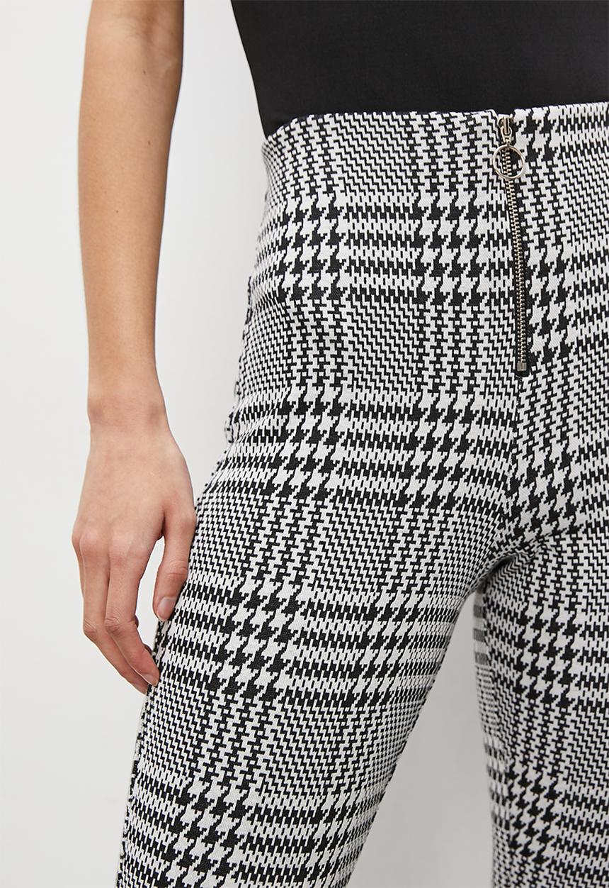 Blake - Zip detail tregging - gingham